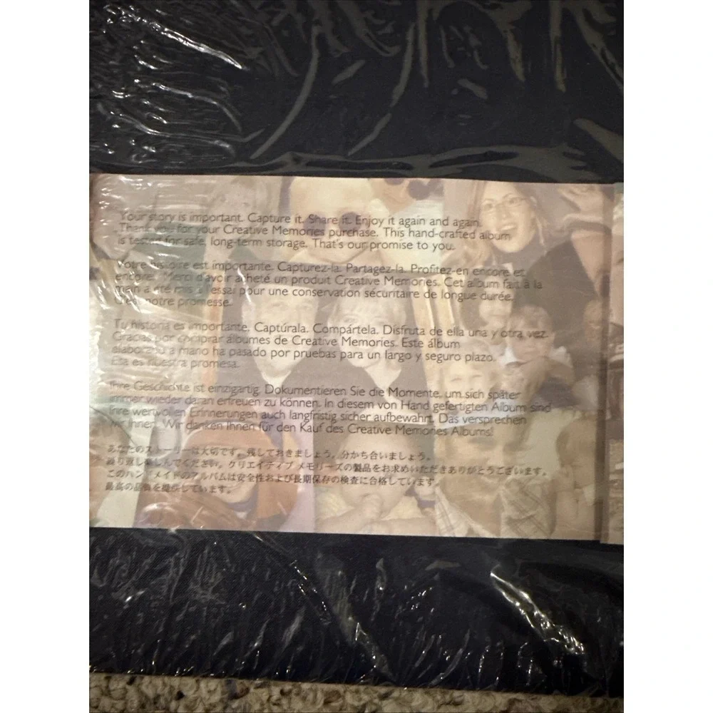 Creative Memories Premiere Coverset Black 12x12 Inch Scrapbook‎ 2006 New